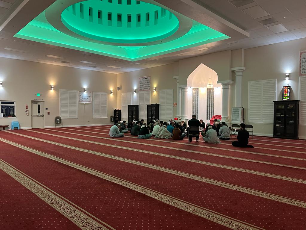 Interior of Madina Center Masjid